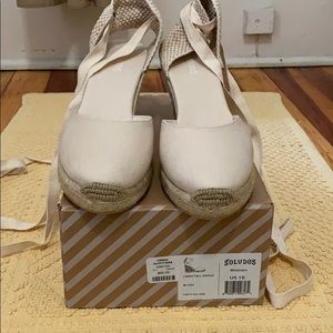 Soludos Linen Tall Wedges